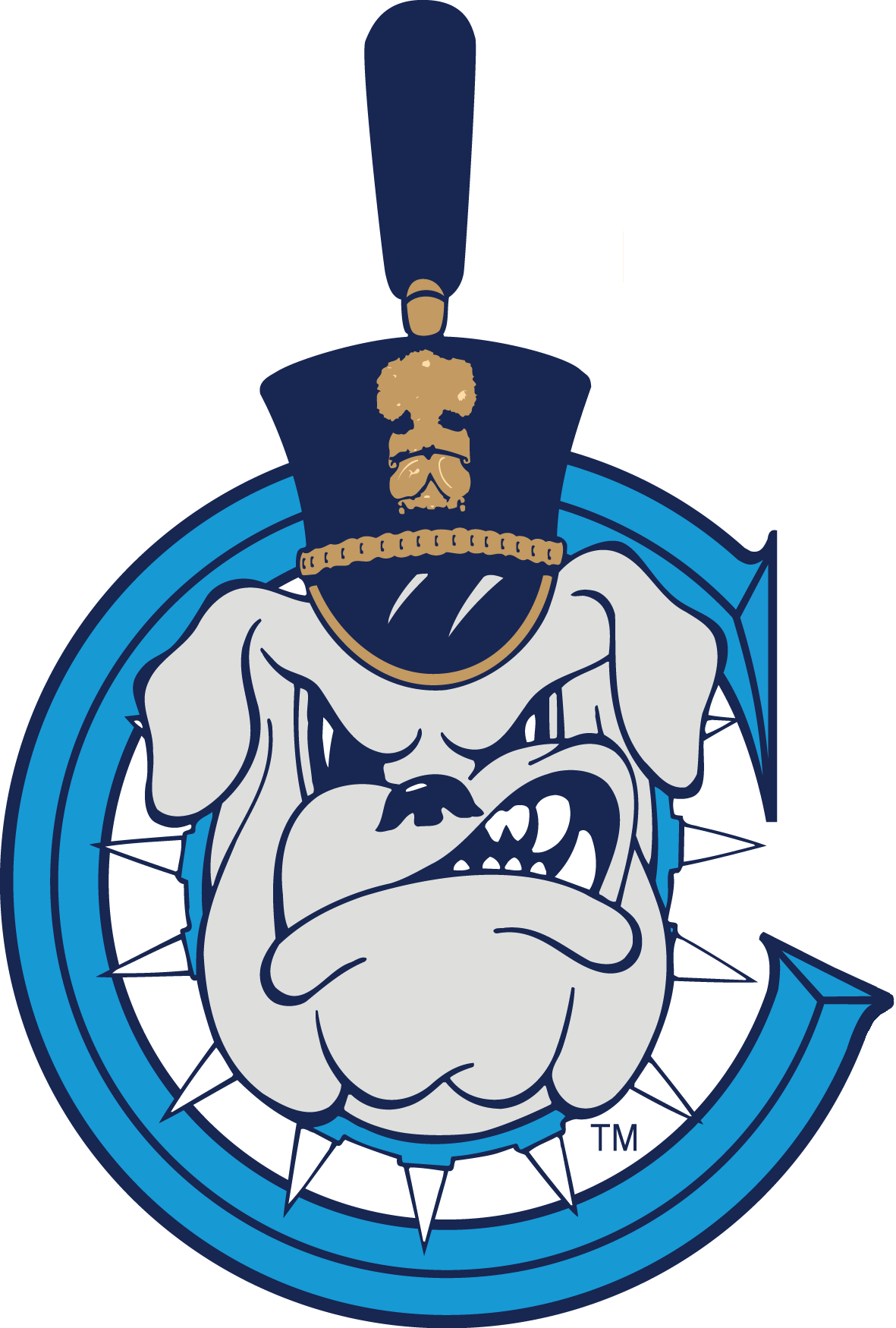The Citadel Bulldogs 0-Pres Secondary Logo iron on transfers for fabric